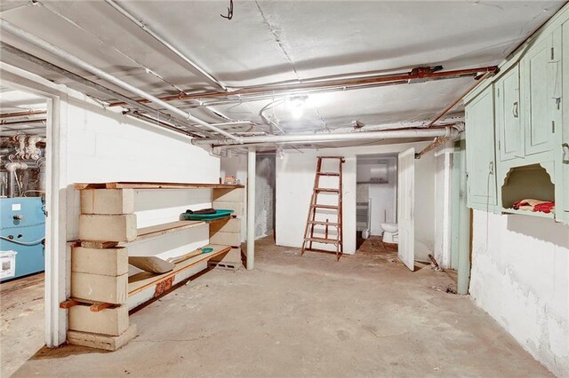 view of basement