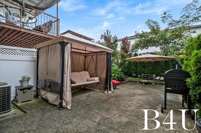 view of patio with cooling unit