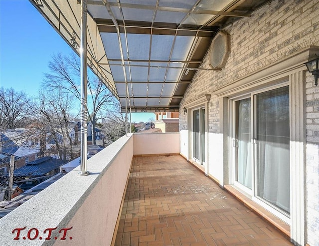 view of balcony