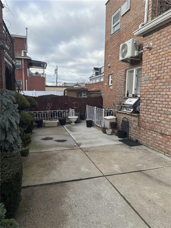 view of patio with ac unit