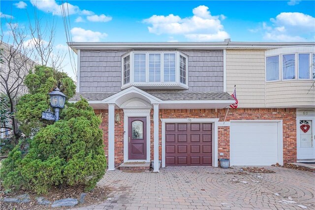 view of front of home featuring a garage