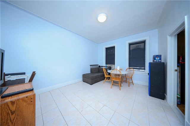 1830 81st St, Brooklyn, NY 11214 - office with light tile patterned flooring and baseboards