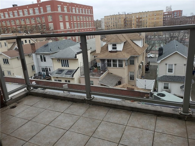 balcony with a city view