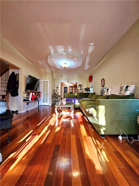 interior space featuring hardwood / wood-style flooring