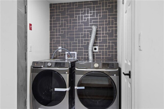 laundry area featuring separate washer and dryer