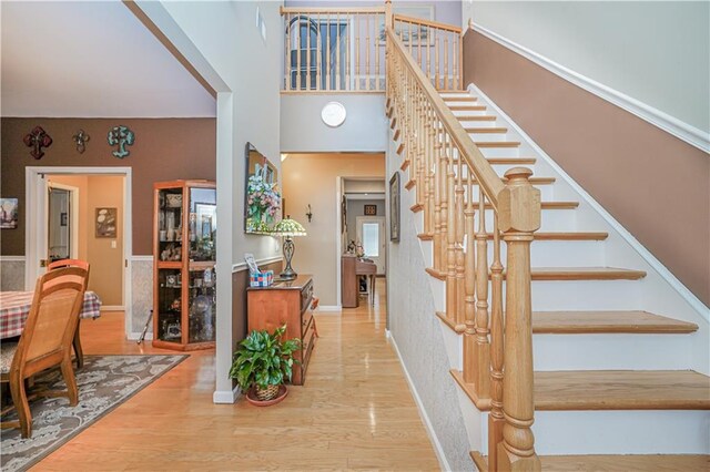 entryway featuring light hardwood / wood-style flooring