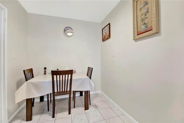 view of dining area