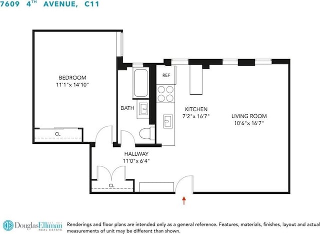 7609 4th Ave Unit C11, Brooklyn, NY 11209 - room layout