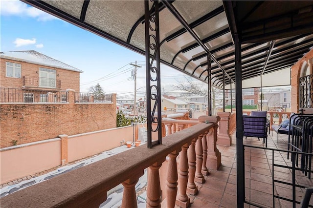 view of balcony