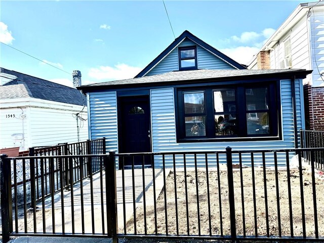 view of bungalow-style home