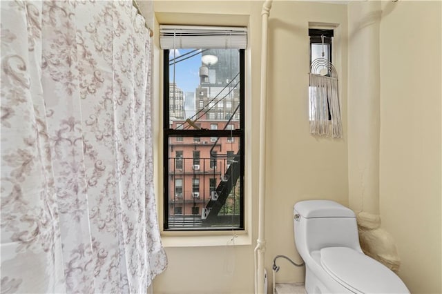 bathroom featuring toilet