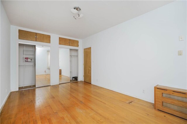 unfurnished bedroom featuring wood-type flooring