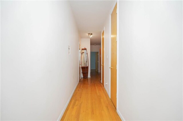 hallway featuring light hardwood / wood-style floors