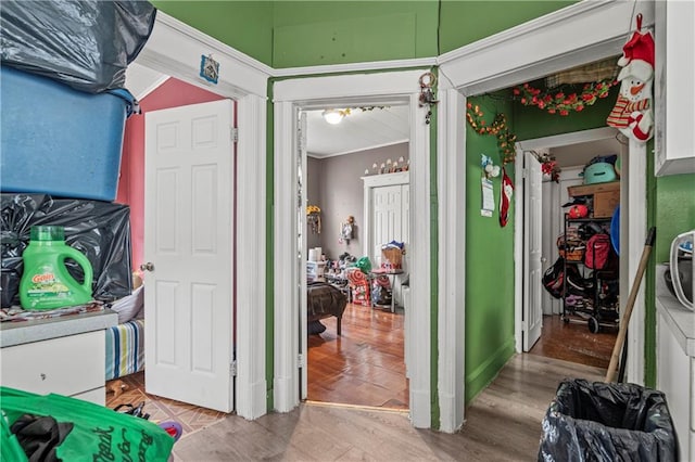 bedroom featuring hardwood / wood-style flooring