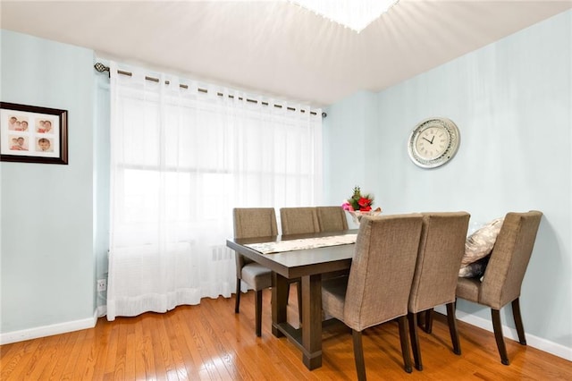 dining room featuring wood-type flooring