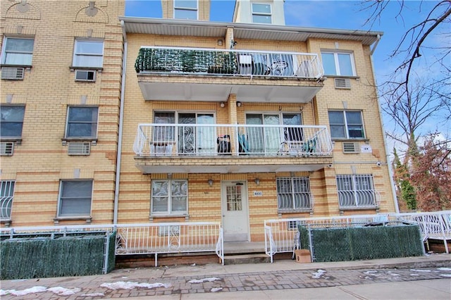 view of property featuring a fenced front yard