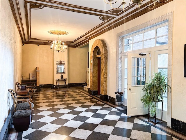680 81st St Unit 3B, Brooklyn, NY 11228 - common area with crown molding and a textured wall