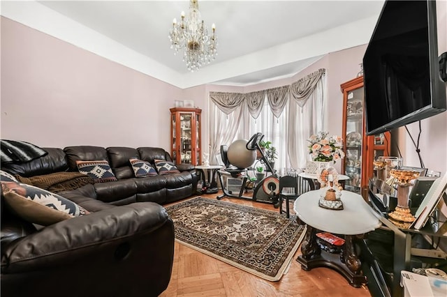 515 E 24th St, Brooklyn, NY 11210 - living area with a chandelier