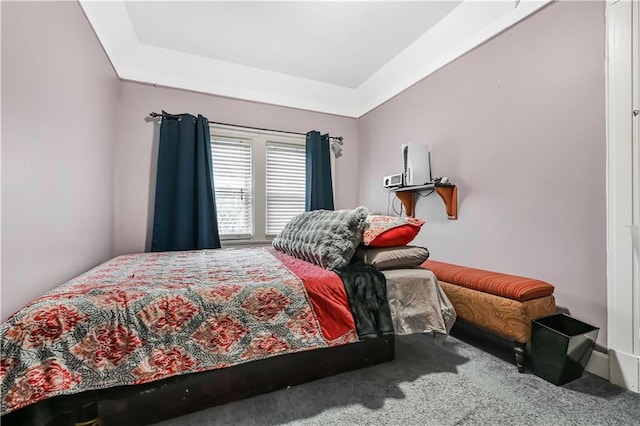 515 E 24th St, Brooklyn, NY 11210 - carpeted bedroom featuring a tray ceiling
