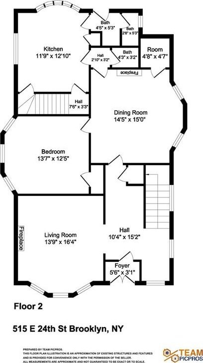 515 E 24th St, Brooklyn, NY 11210 - home floor plan