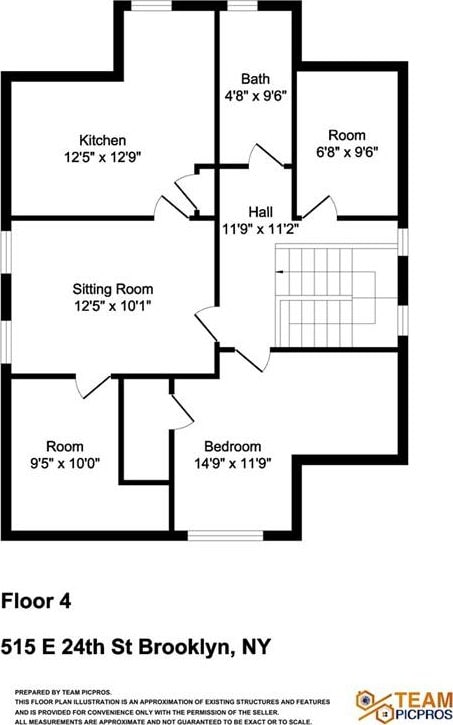 515 E 24th St, Brooklyn, NY 11210 - room layout