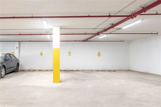 view of parking deck