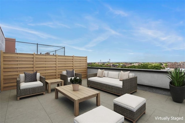 7616 Bay Pkwy Pha, Pha, Brooklyn, NY 11214 - view of patio / terrace featuring an outdoor living space
