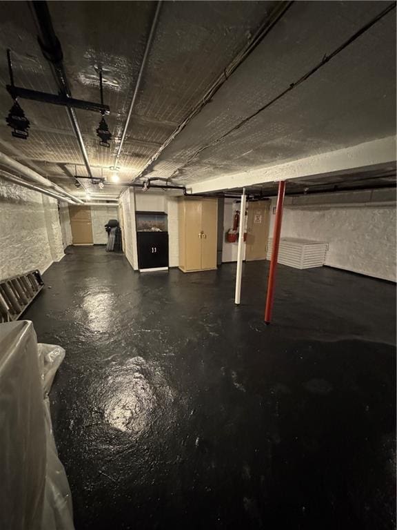 view of basement