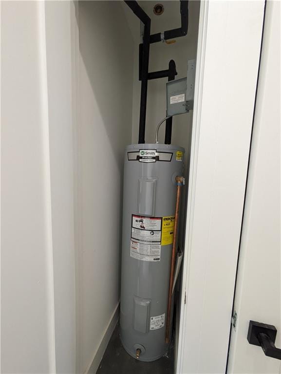 122 Palmetto St Unit 3L, Brooklyn, NY 11221 - utility room with electric water heater