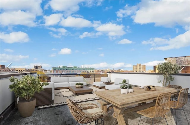 view of patio / terrace with an outdoor hangout area