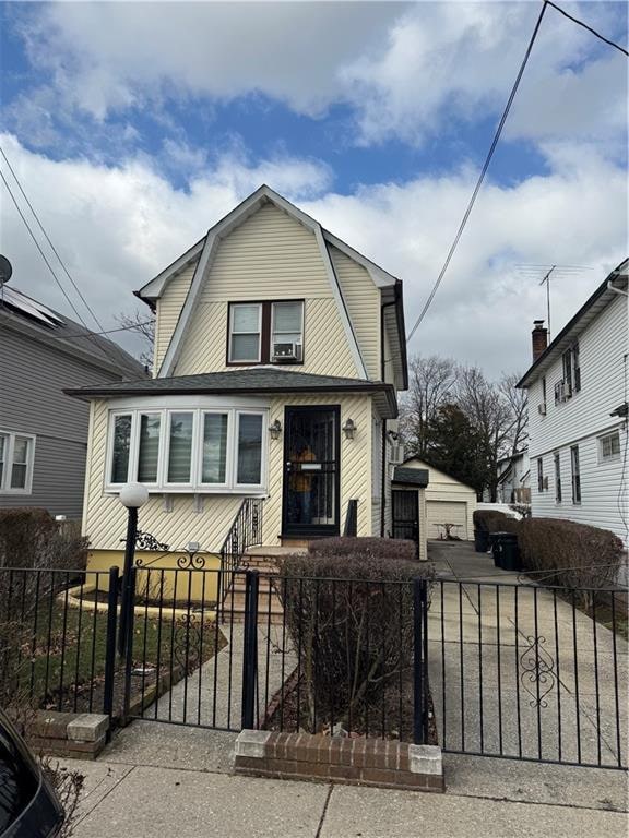 view of front of home featuring cooling unit