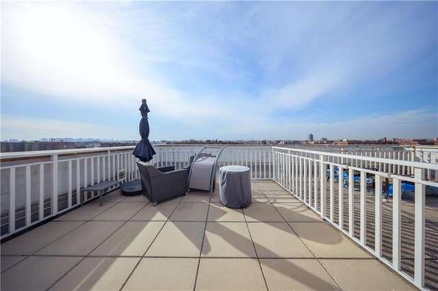 view of patio / terrace with a balcony