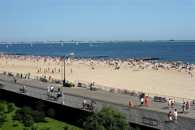 property view of water with a view of the beach