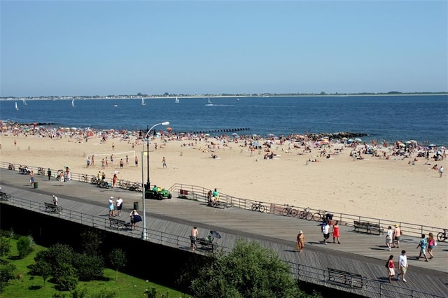 501 Surf Ave Unit 23B, Brooklyn, NY 11224 - property view of water featuring a beach view