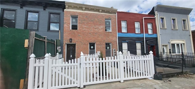 exterior space with a fenced front yard