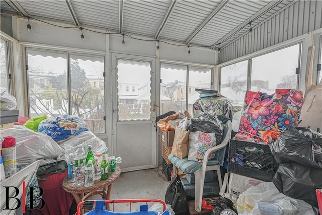 view of sunroom / solarium