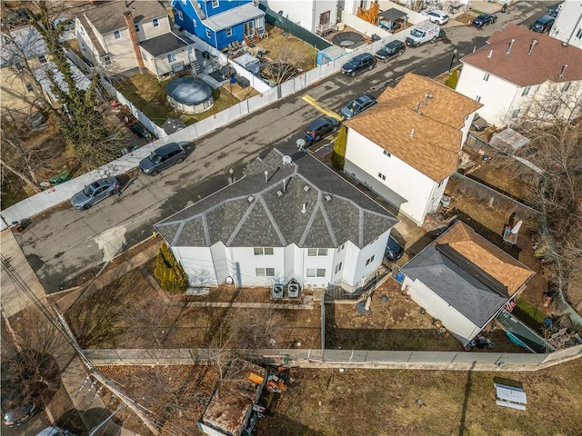 drone / aerial view with a residential view