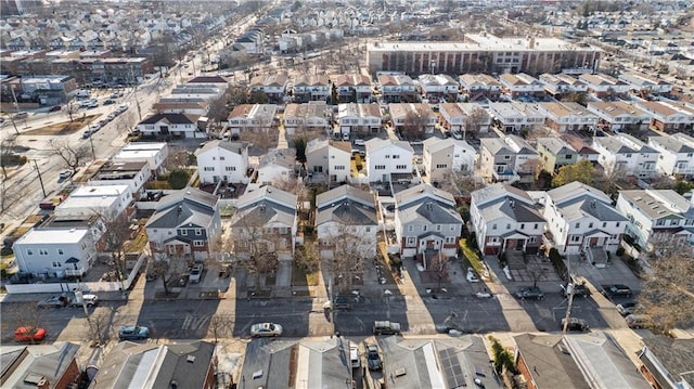 aerial view featuring a residential view