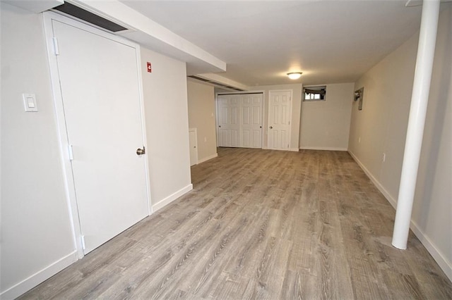 298 Bay 14th St, Brooklyn, NY 11214 - finished basement featuring light wood finished floors