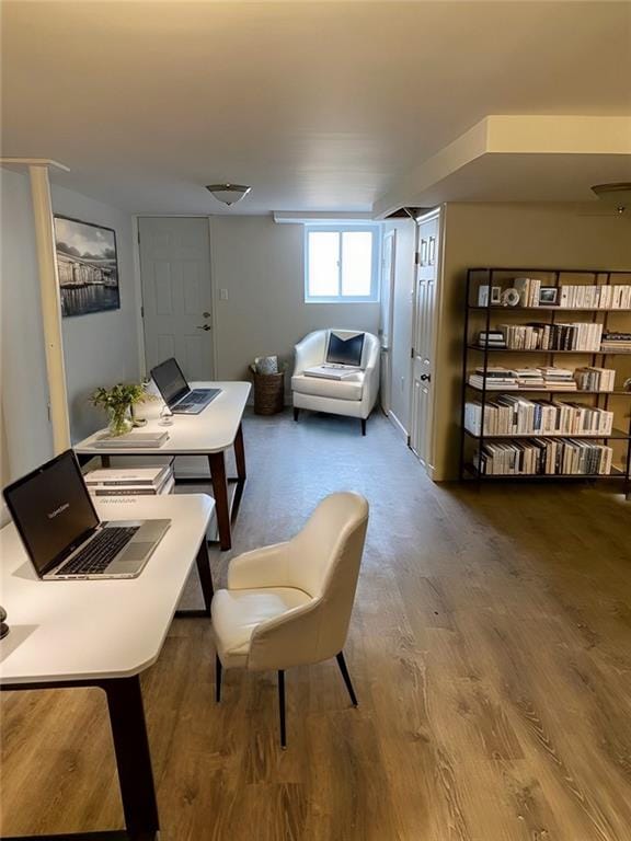 298 Bay 14th St, Brooklyn, NY 11214 - office area with wood finished floors