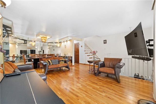 recreation room with wood finished floors