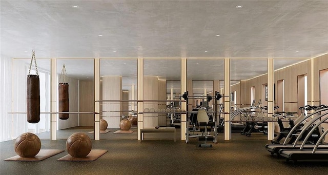 view of workout area