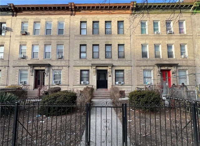 259 Linden Blvd, Brooklyn, NY 11226 - multi unit property featuring a fenced front yard and cooling unit