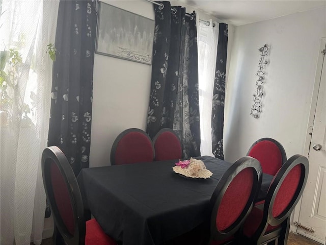 dining area featuring plenty of natural light