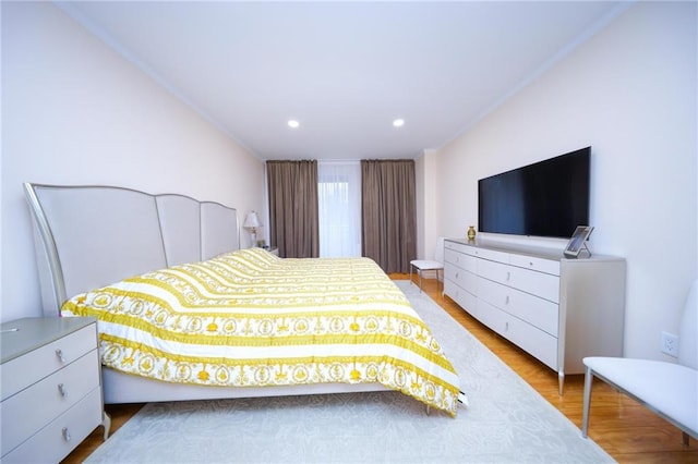 40 Oceana Dr W Unit 2G, Brooklyn, NY 11235 - bedroom featuring wood finished floors, recessed lighting, and ornamental molding