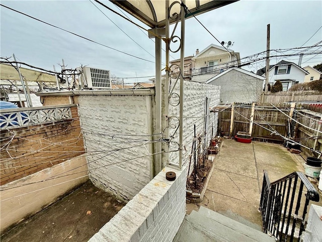 view of patio featuring a fenced backyard