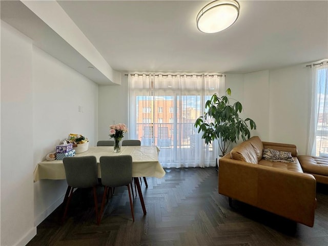 view of dining area