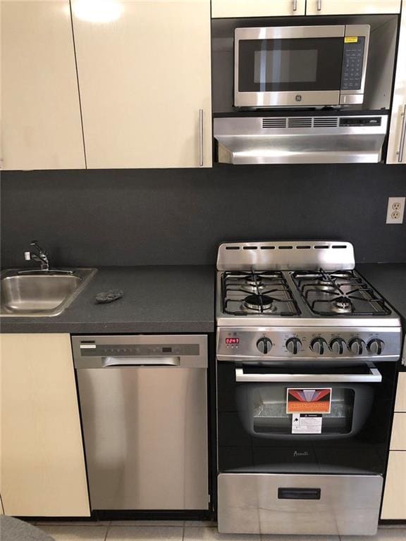 kitchen featuring sink and appliances with stainless steel finishes