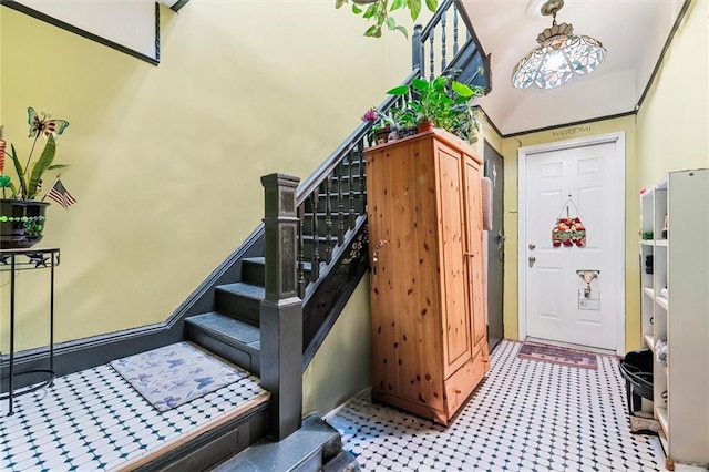 interior space featuring tile patterned floors