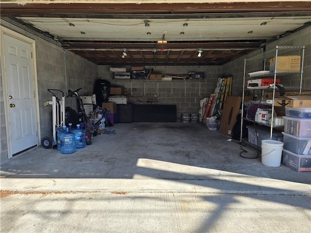 1300 Ave S, Brooklyn, NY 11229 - garage featuring concrete block wall